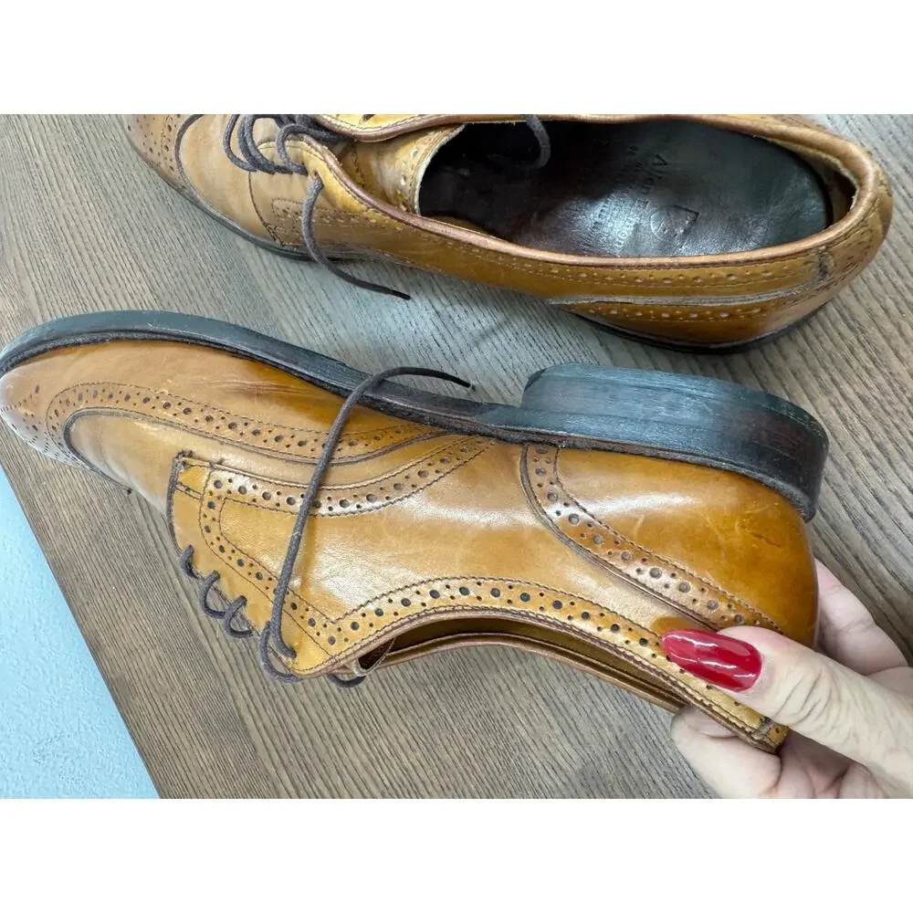 Allen Edmonds Madison Park Wingtip Brogue Derby Shoes Men's Sz 11.5D (SH300THRIF
